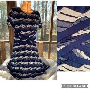 Beige by eci - Blue / Gray / White Dress